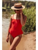 Costum de baie roșu cu volane K16 - Magazin online - Boutique